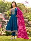 Gopika By Aanchi Vichitra Silk Ladies Anarkali Kurtis Set Wholesale Market In Surat
